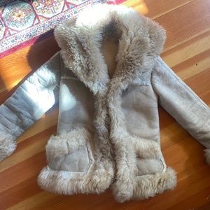 Vintage Overland Shearling Jacket size S